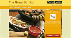 Desktop Screenshot of greatburritoedgewater.com